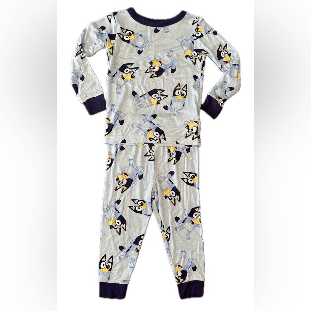 Bluey Bamboo Pajamas for Toddler Boy, Blue, 2T, 2 Piece, Pajama Set, NWT